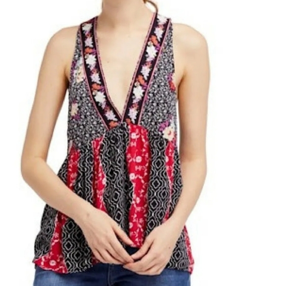 Free People Dream Darlin Boho Tank Top - Picture 2 of 10